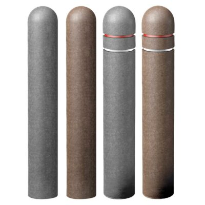 Recyclingpfosten mit Halbkugelkopf Ø 150 mm