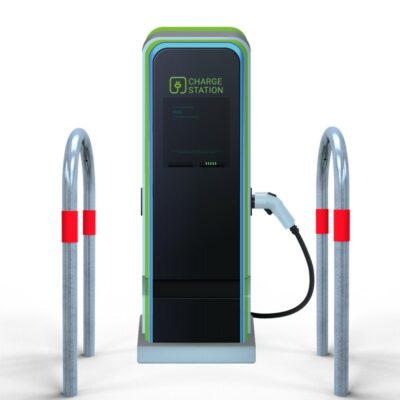 Rammschutzbügel als E-Ladesäulenschutz