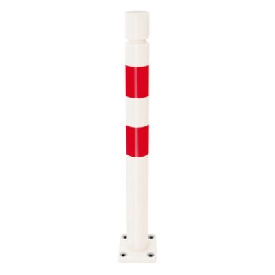 FLEX-Poller aus nachgebendem Kunststoff, rot-weiß