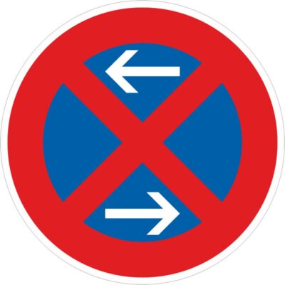 Verkehrszeichen 283-30 Absolutes Halteverbot Mitte, Aufstellung rechts | gemäß StVO
