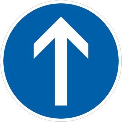 Verkehrszeichen 209-30 Vorgeschriebene Fahrtrichtung geradeaus | gemäß StVO