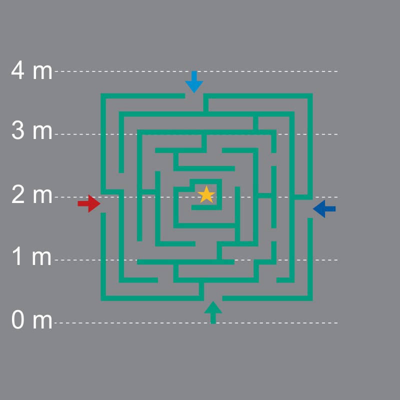 DecoMark® eckiges Labyrinth
